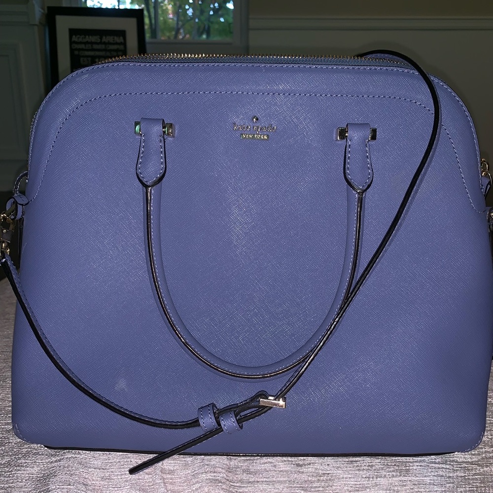 Purple Kate Spade tote bag